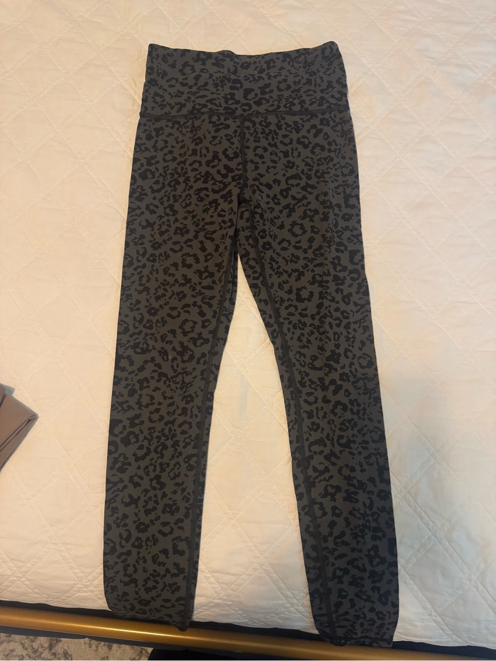 Athleta Elation Leggings (S) Arbor Olive Leopard print